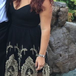 Gorgeous, Black and Gold Event Dress